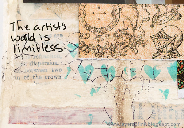 Layers of ink - Create Mixed Media Layout Tutorial by Anna-Karin.