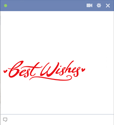 Best wishes emoticon for Facebook