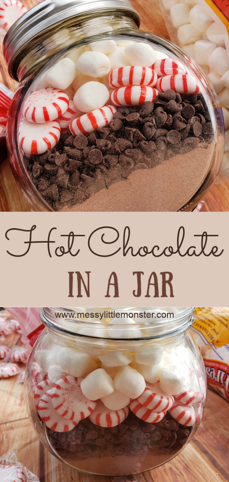 Hot Chocolate in a Jar Gift Messy Little Monster
