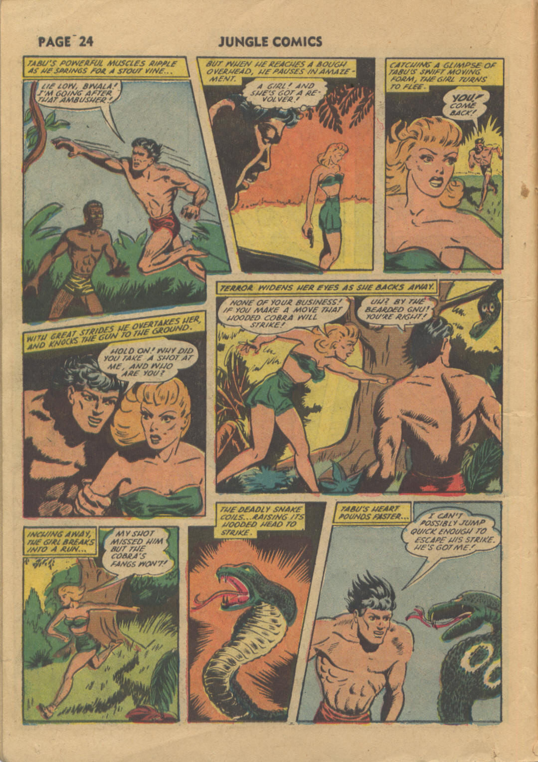 Read online Jungle Comics comic -  Issue #34 - 26