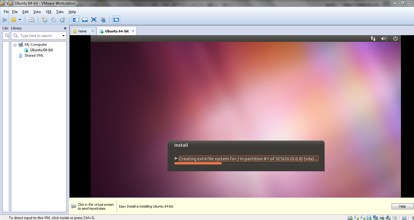 Menginstall Ubuntu 11.04 Natty dengan VMWare Workstation 