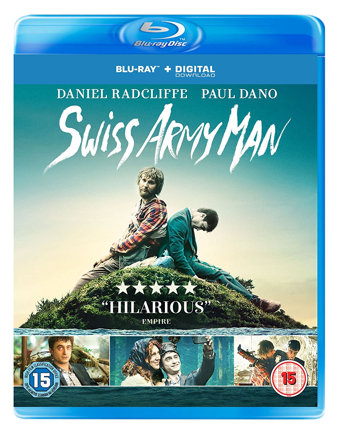 Swiss Army Man UK DVD & Bluray artwork Daniel J Radcliffe Holland
