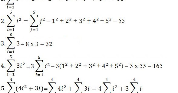 32++ Contoh Soal Sifat Aljabar Notasi Sigma Contoh Soal