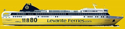 Δρομολόγια πλοίου Ζακύνθου Κυλλήνης, Levante Ferries 11880