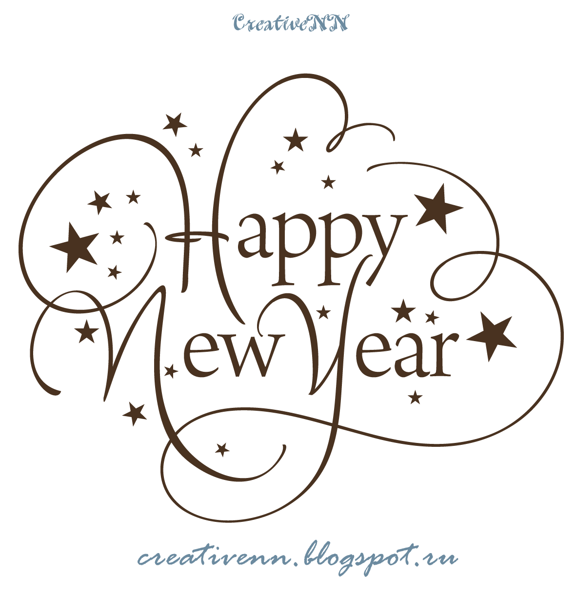 free clipart happy new year text - photo #32