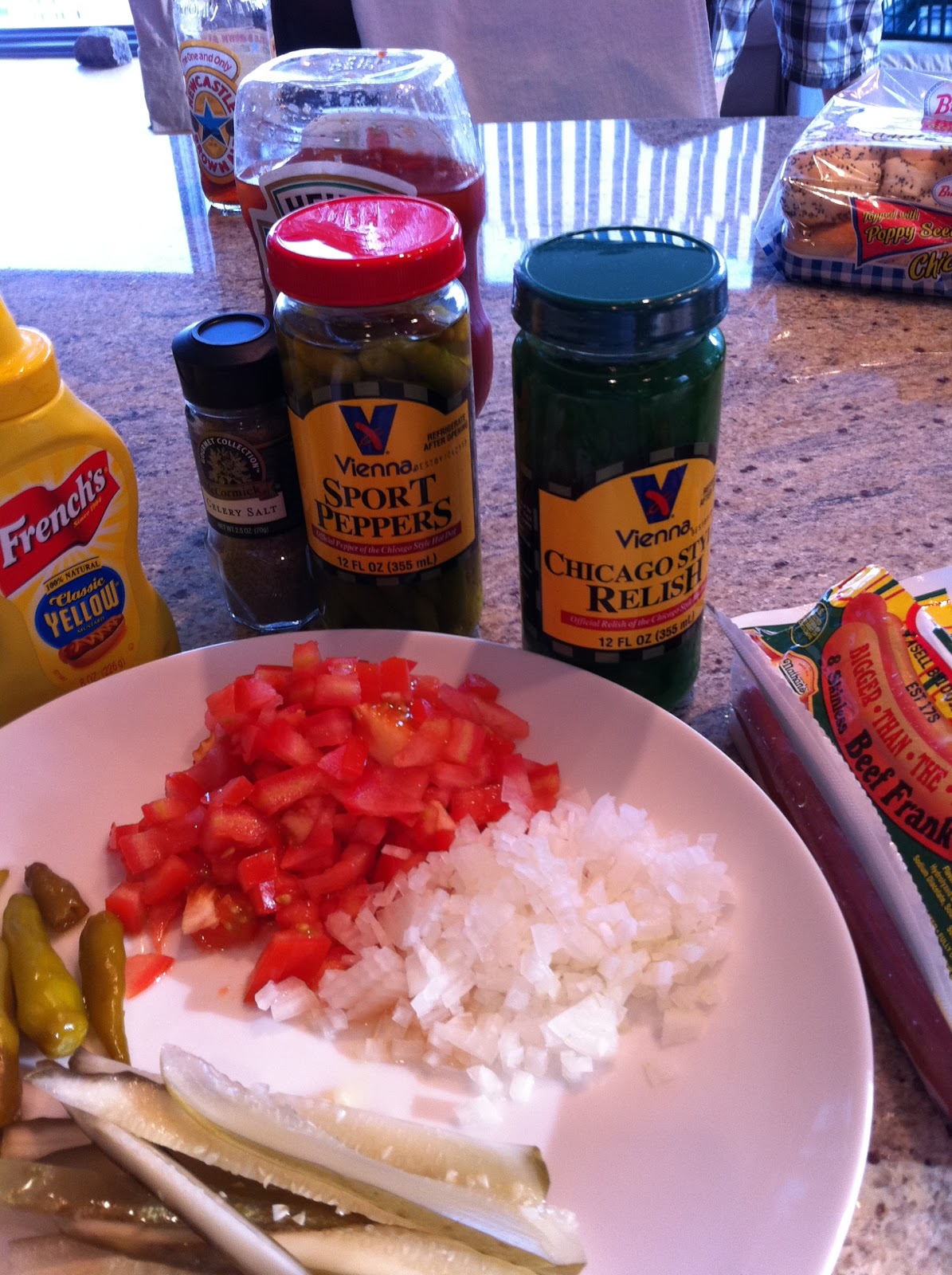 Kay's Keepers Chicago Style Hot Dogs with Sport Peppers, Relish and Celery Salt