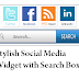 Stylish Social Media Widget with Search Box