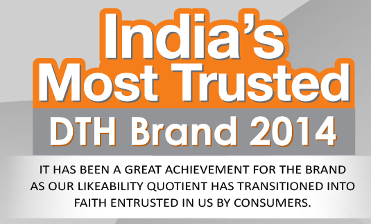 Dish TV voted as India's Most trusted DTH Brand