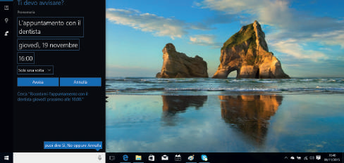 Cosa può fare Cortana Windows 10 appuntamenti calendario