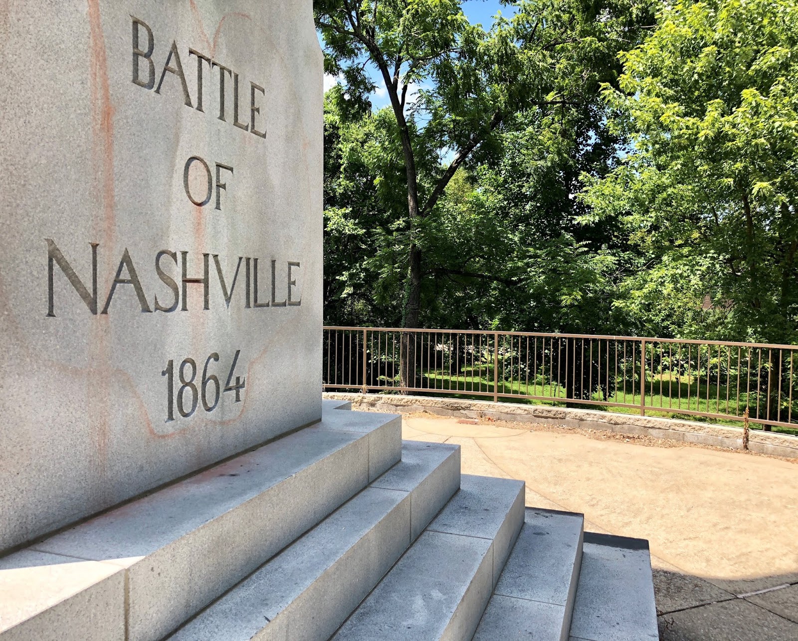 JOHN BANKS' CIVIL WAR BLOG At Battle of Nashville monument, a 'witness
