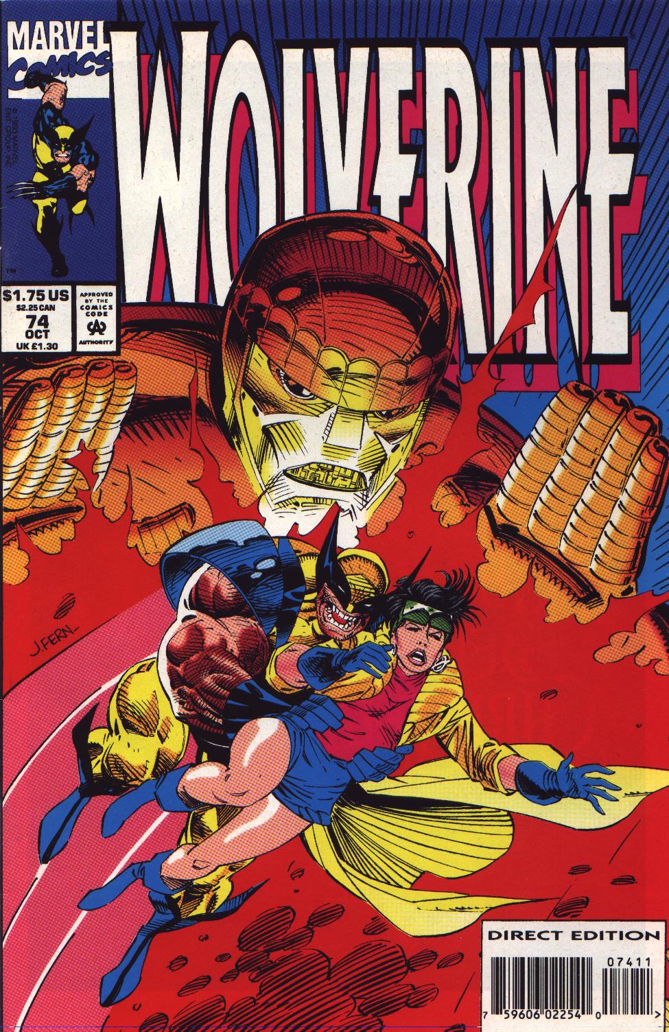 Read online Wolverine (1988) comic -  Issue #74 - 1