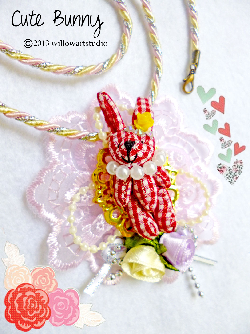 Willow Art Studio New! Children Jewelry Collection/ Cute Bunny Necklace