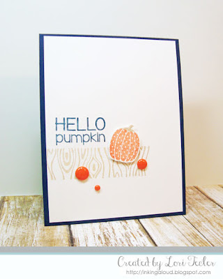 Hello Pumpkin card-designed by Lori Tecler/Inking Aloud-stamps from Reverse Confetti