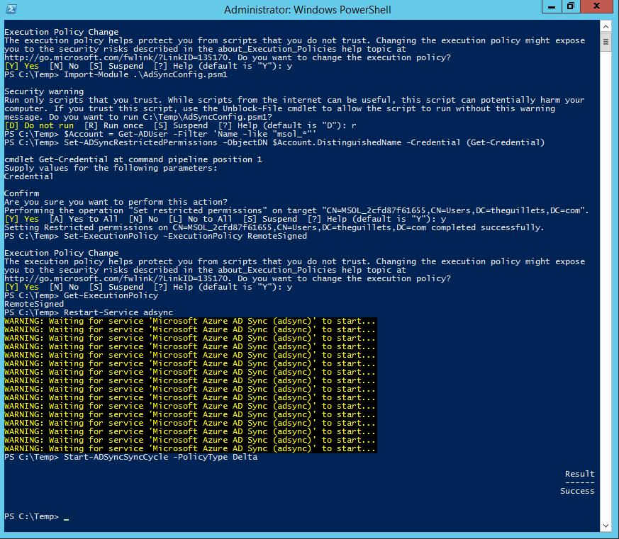 Secure AAD Connect! New build 1.1.654.0 and AdSyncConfig.psm1 module is ...