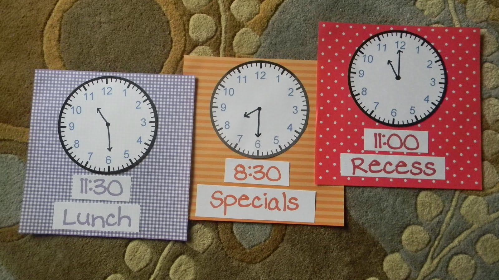 I do it for the kiddos... Clocks