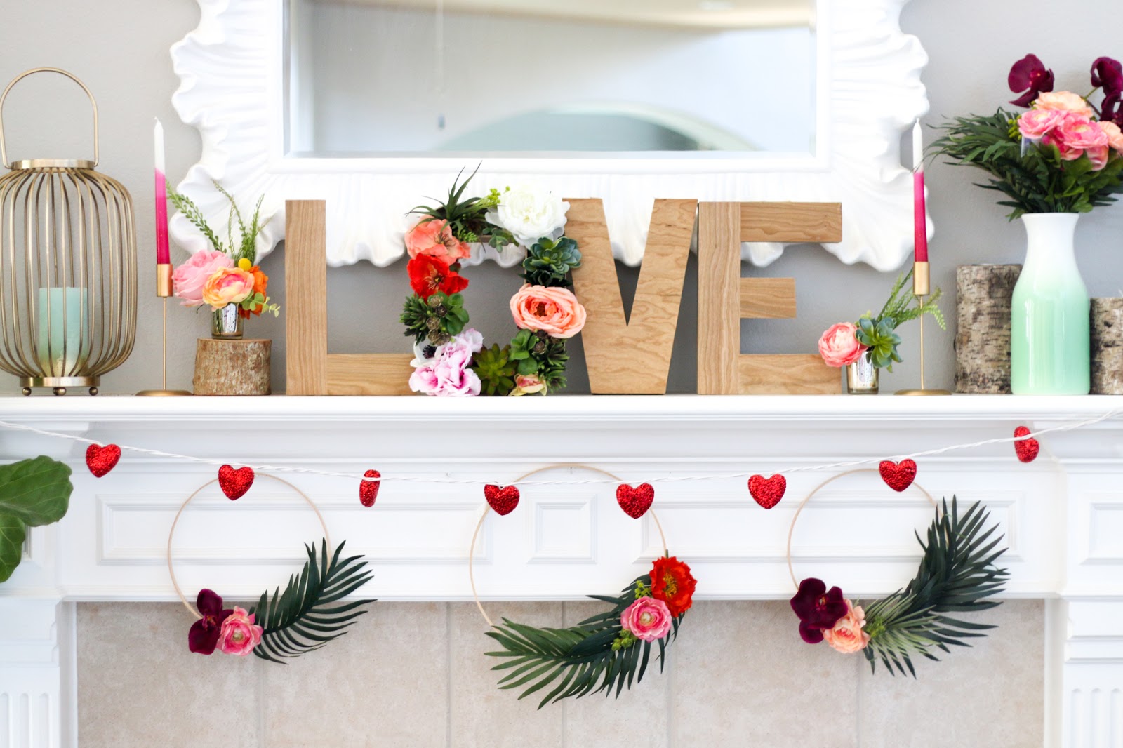 Decorate It A Valentine S Day Mantel A Kailo Chic Life
