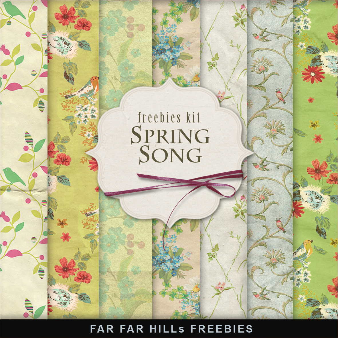 Far far hill. Spring Song. Spring texture. Song of Spring 2022.