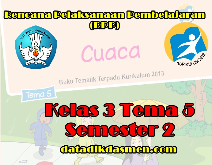 Rpp Kelas 3 Tema 5 Sd Mi Kurikulum 2013 Revisi 2018 Datadikdasmen Com