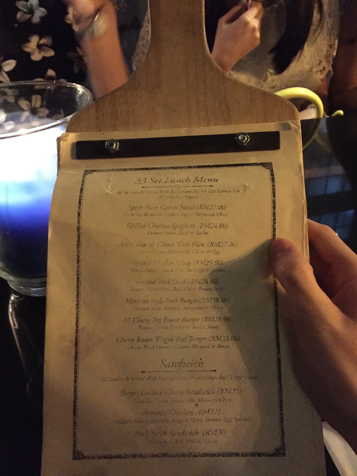 Cafe Review 33 Blue Room