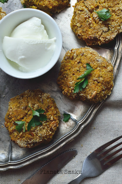 kotlety z kaszą jaglaną i batatem, zdrowy lunch, zdrowy obiad