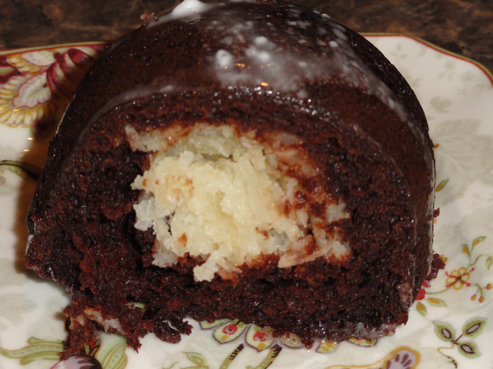 Amy's kitchen CHOCOLATE MACAROON TUNNEL BUNDT CAKE