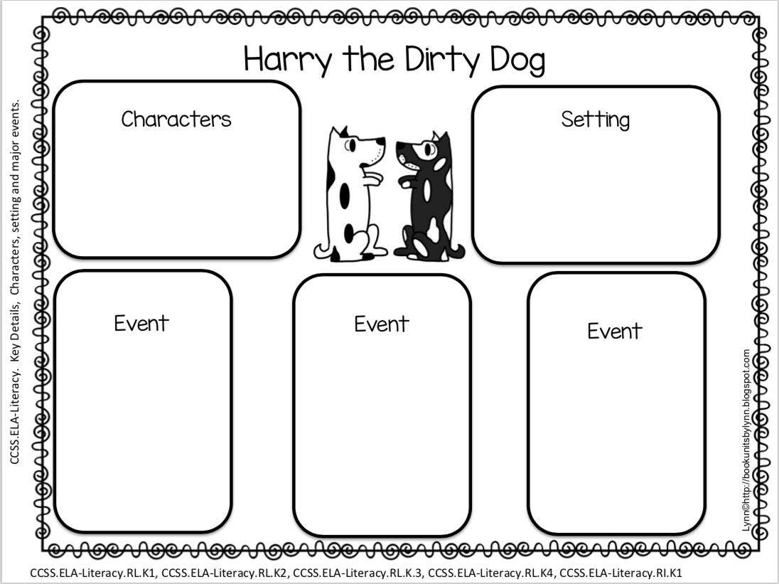 HARRY THE DIRTY DOG BOOK REPORT FORMS ~ Book Units by Lynn