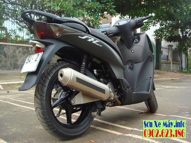 Honda Sh 2008 sơn màu xám lông chuột