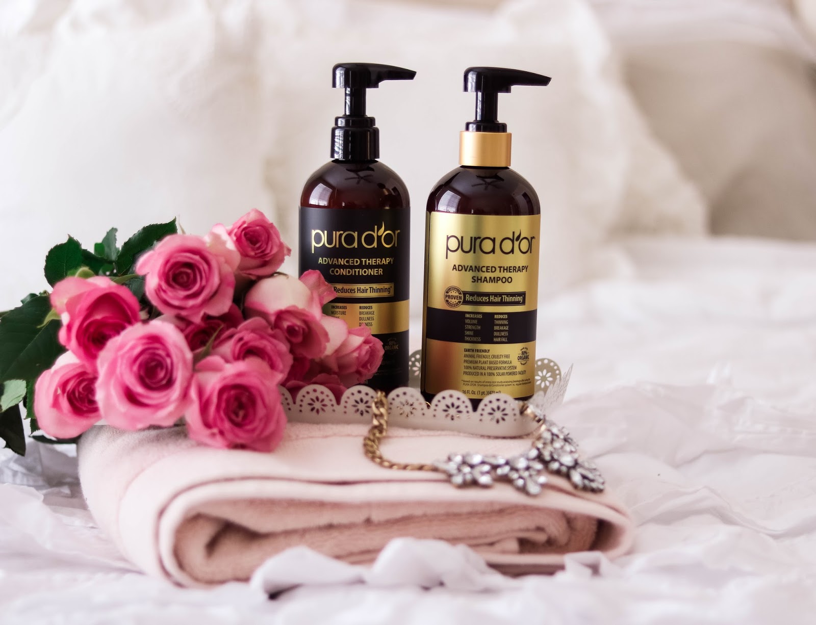 PURA D'OR Dor Advanced Therapy System Shampoo & Conditioner Reduce