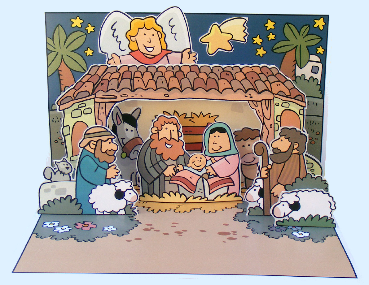 My Little House Christmas Pop up Card