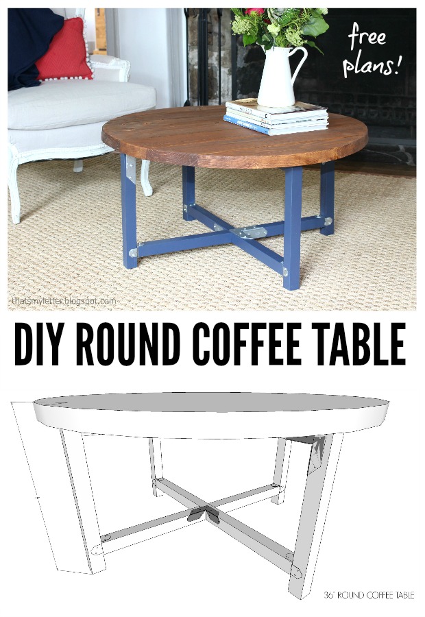 Kaboodle hack: create a stylish and modern coffee table That's My Letter: How to Build a Round Coffee Table