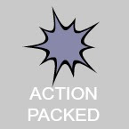 action packed book icon
