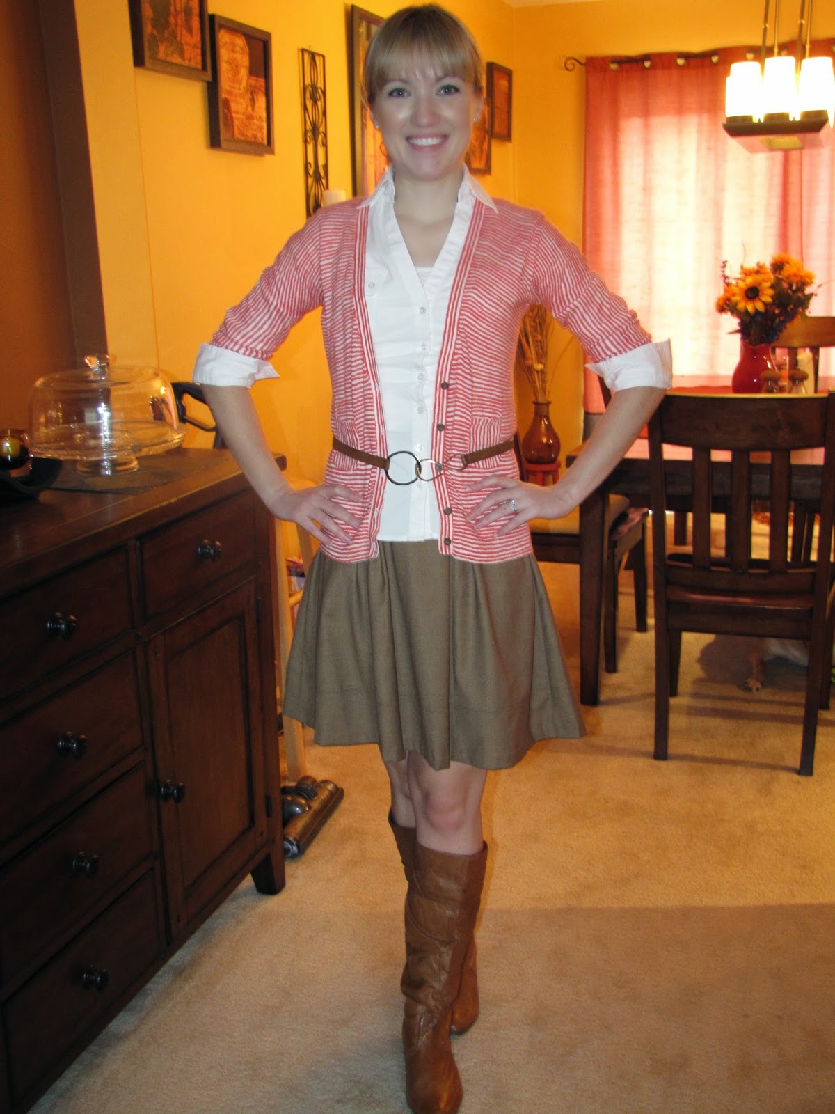 A Little Bit of WoWe : Teacher Style: Khaki Skirt Inspiration