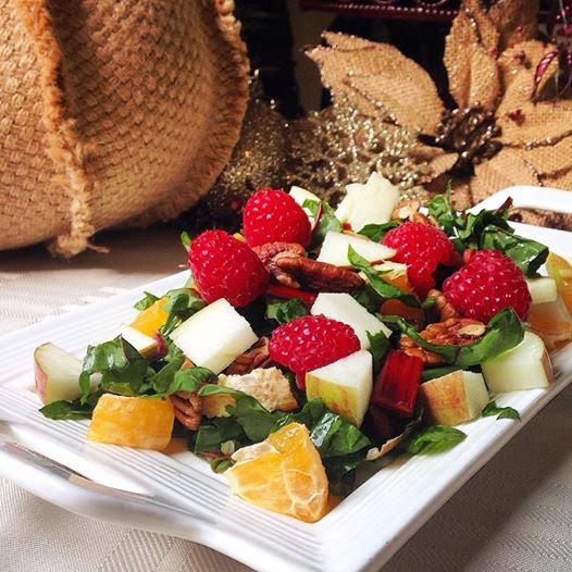 Christmas Tree Salad & Raspberry Dressing