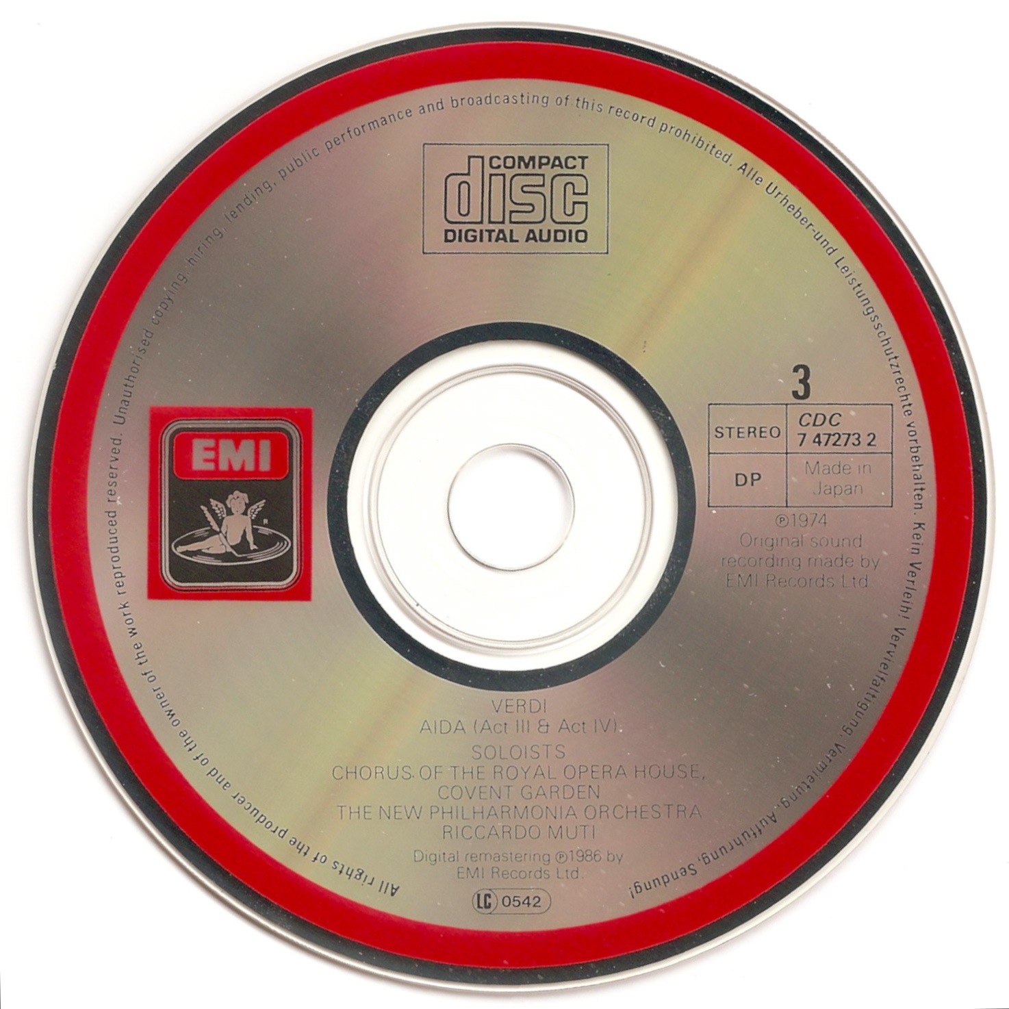 The First Pressing CD Collection: Giuseppe Verdi - Aida