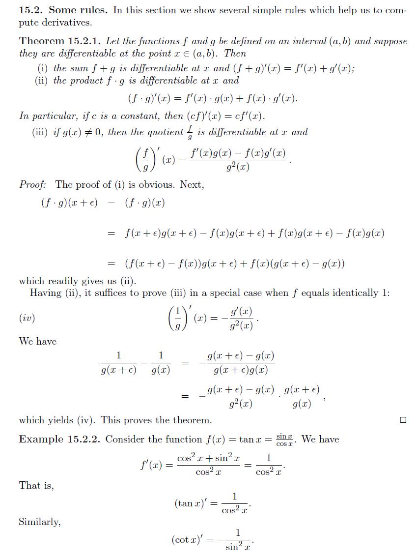 Differential Calculus and Integral Calculus