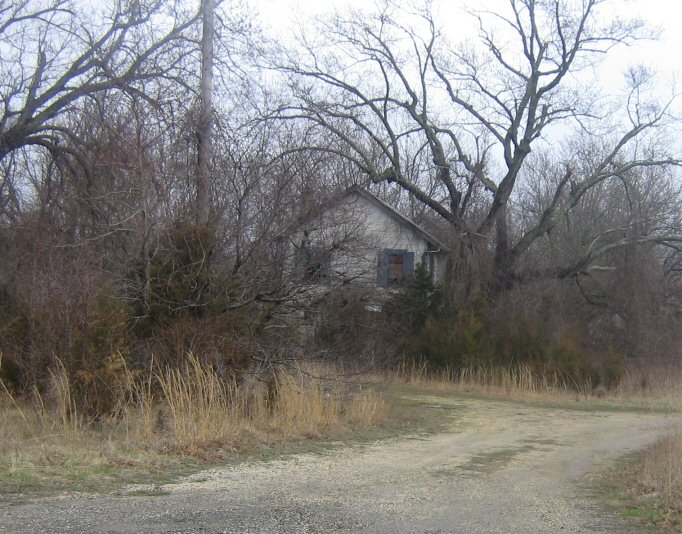 Abandoned house and chicken coops on Old Freehold Road, Toms River