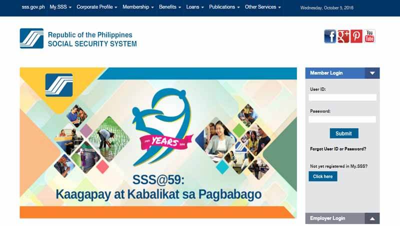SSS Online Registration