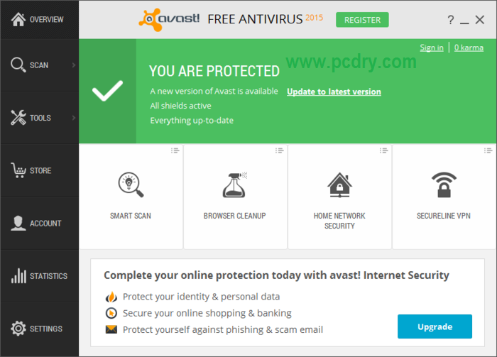 avast for android download size