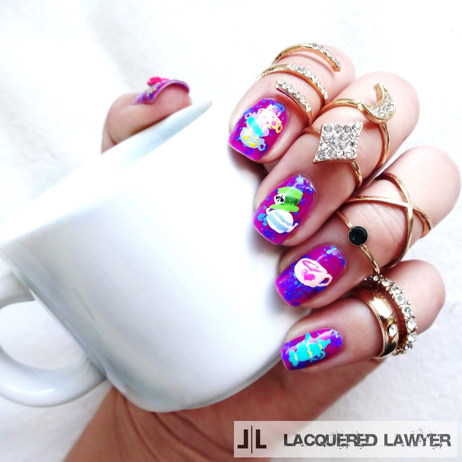 Mad Hatter Tea Party Nails