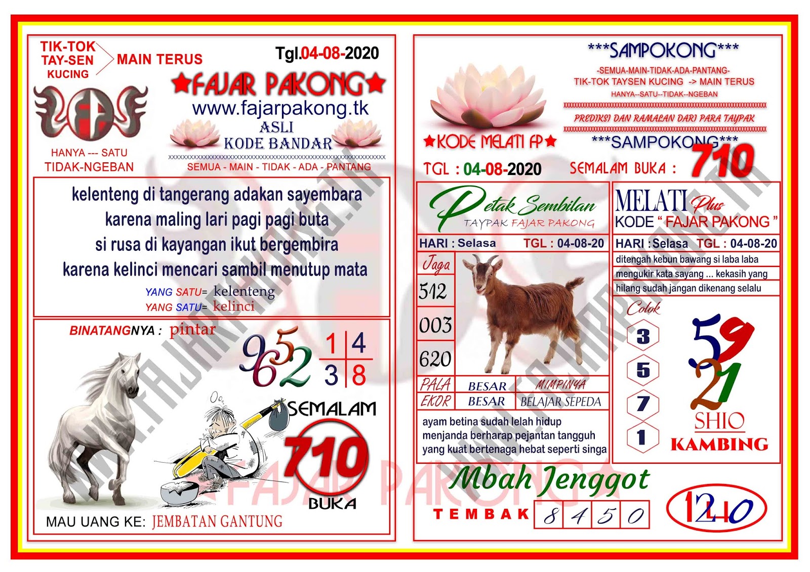 Prediksi Syair Hk 4 Agustus 2020 Hari Ini Pangkalantoto Prediksi Syair Hk 4 Agustus 2020 Hari Ini Pangkalantoto