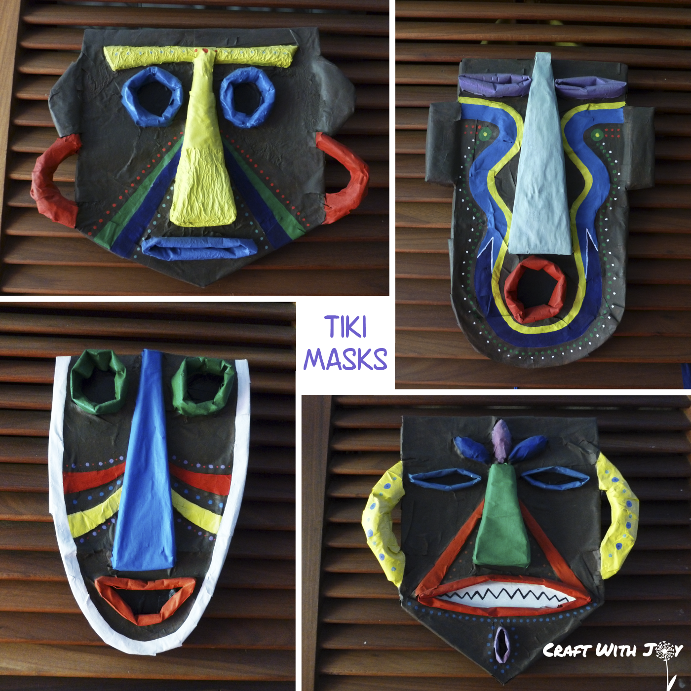 Joy's Paradise Cove Hawaiian Tiki Masks and Door Decor