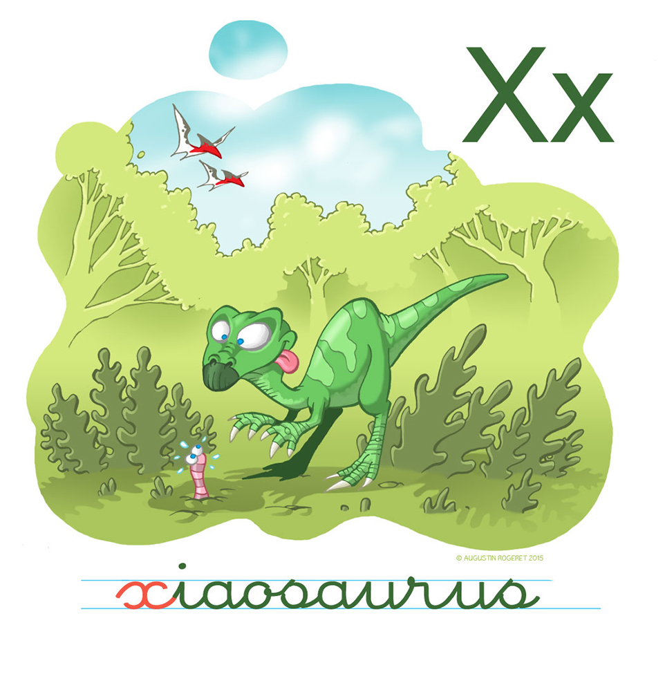 L'Alphabet des Dinosaures Xiaosaurus