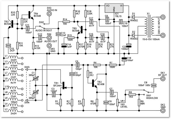 Radio Frequency Generator Schematic | IC schematics