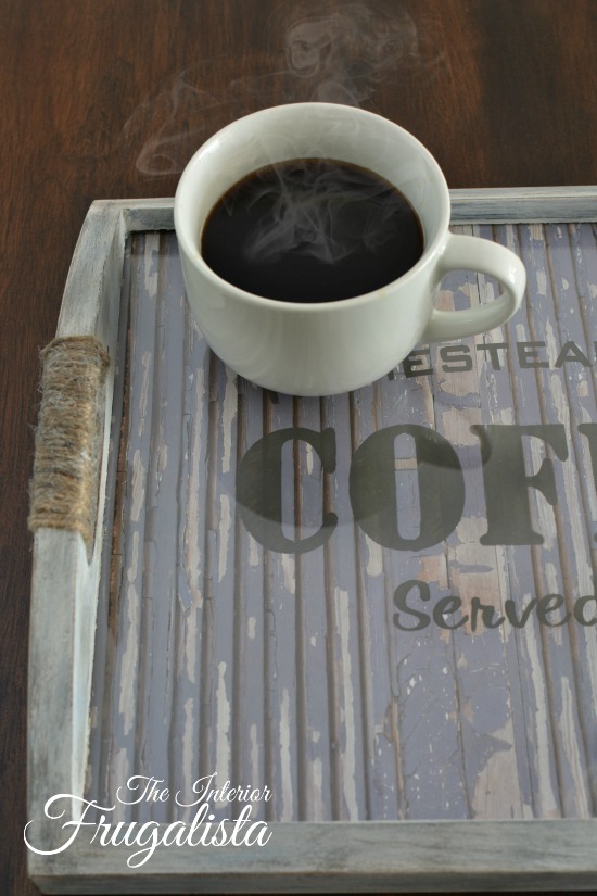 Rustic Coffee Tray Makeover