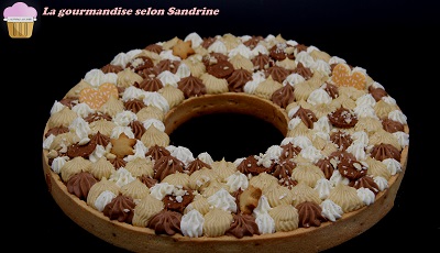 La tarte couronne Chocolat Praliné Vanille