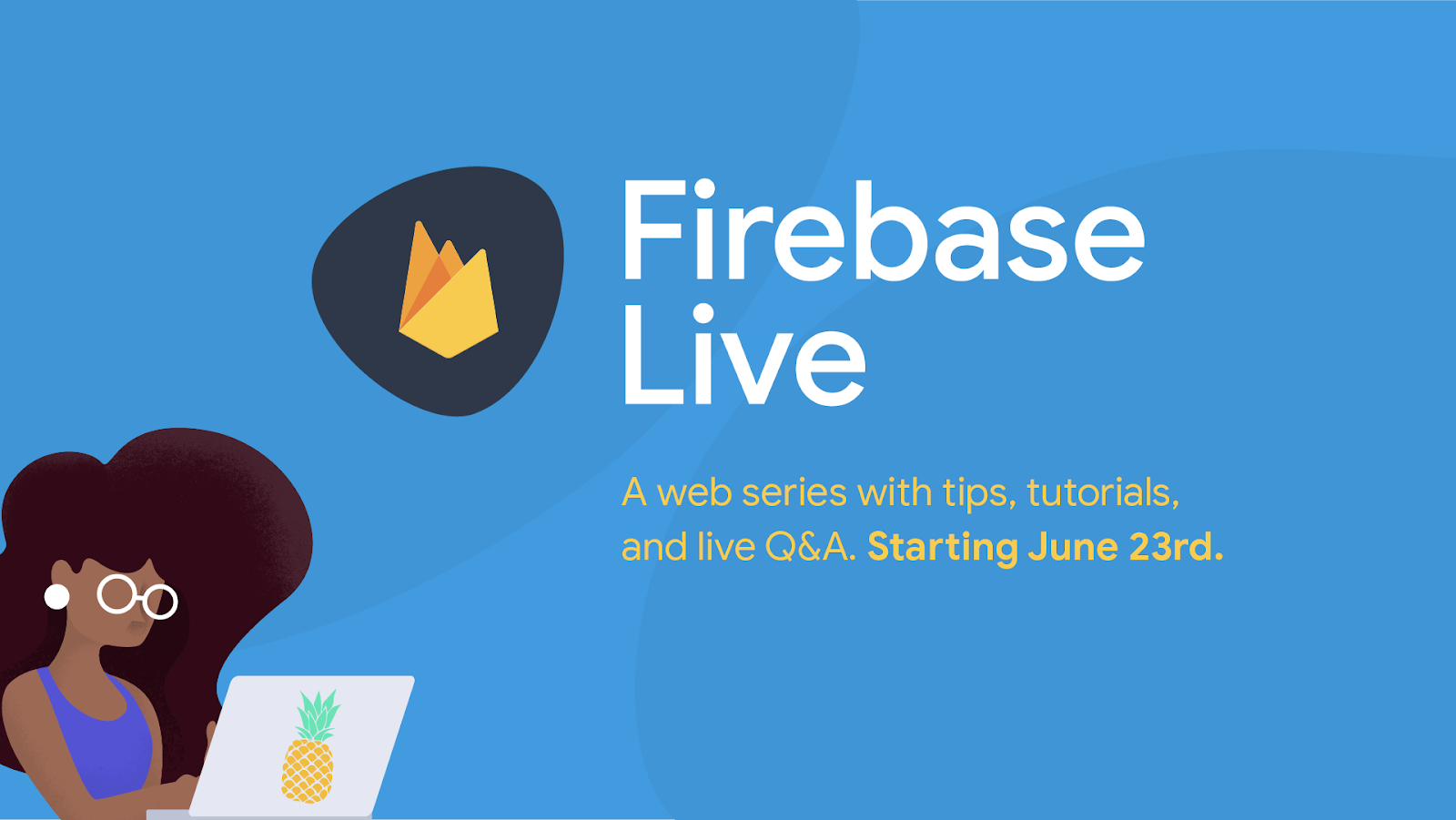Firebase banner. Firebase Live.