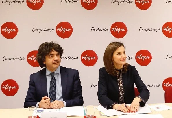 Queen Letizia of Spain visited the facilities of Integra Foundation in Madrid