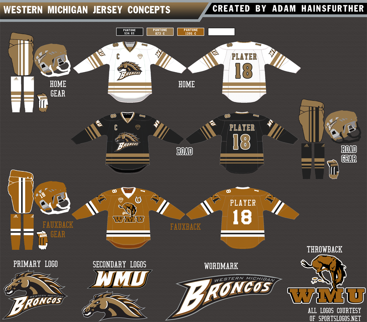 western michigan university hockey jersey