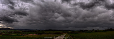 Panoramafoto Wetterfotografie Wolkenformationen Weserbergland