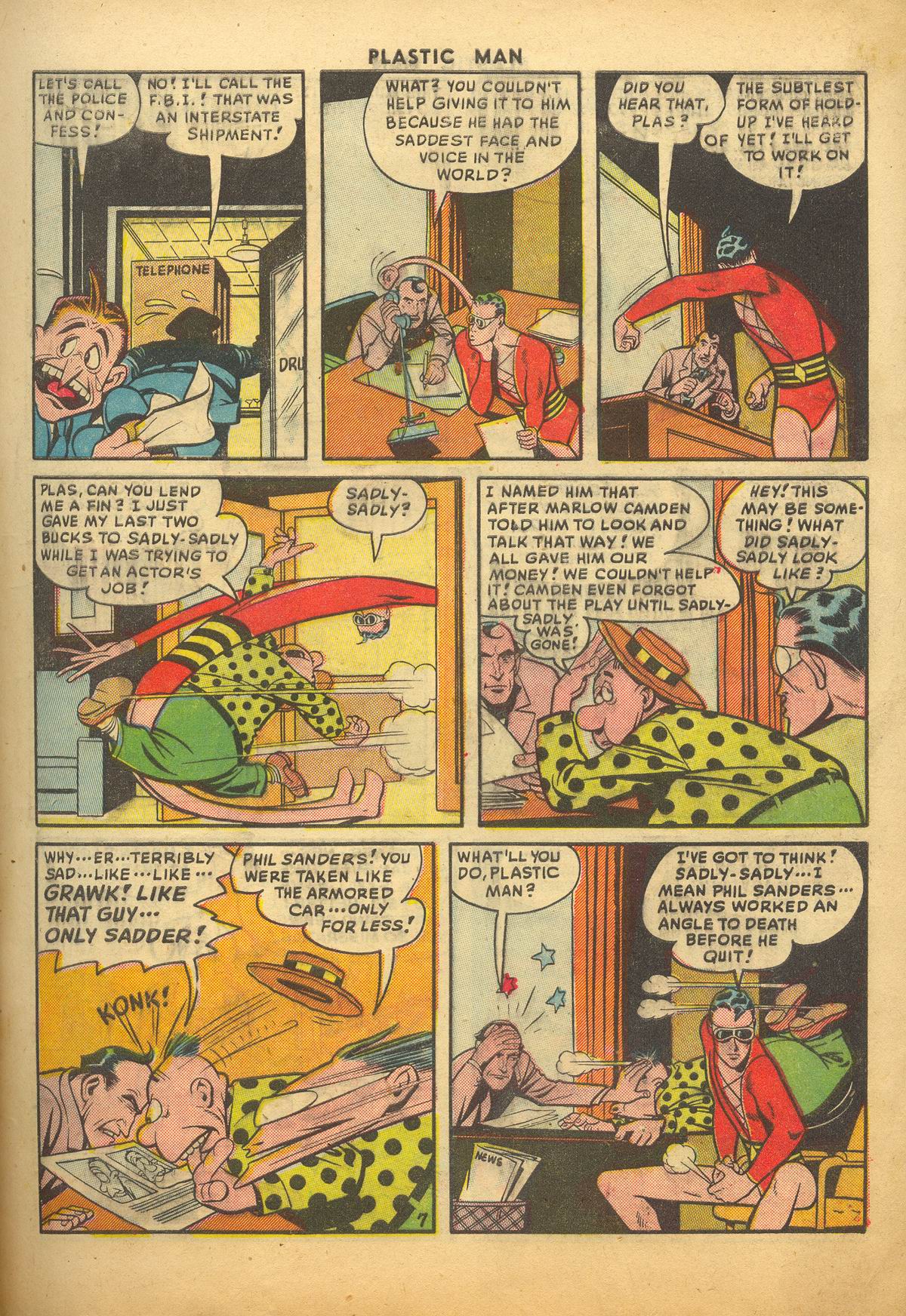 Read online Plastic Man (1943) comic -  Issue #20 - 9